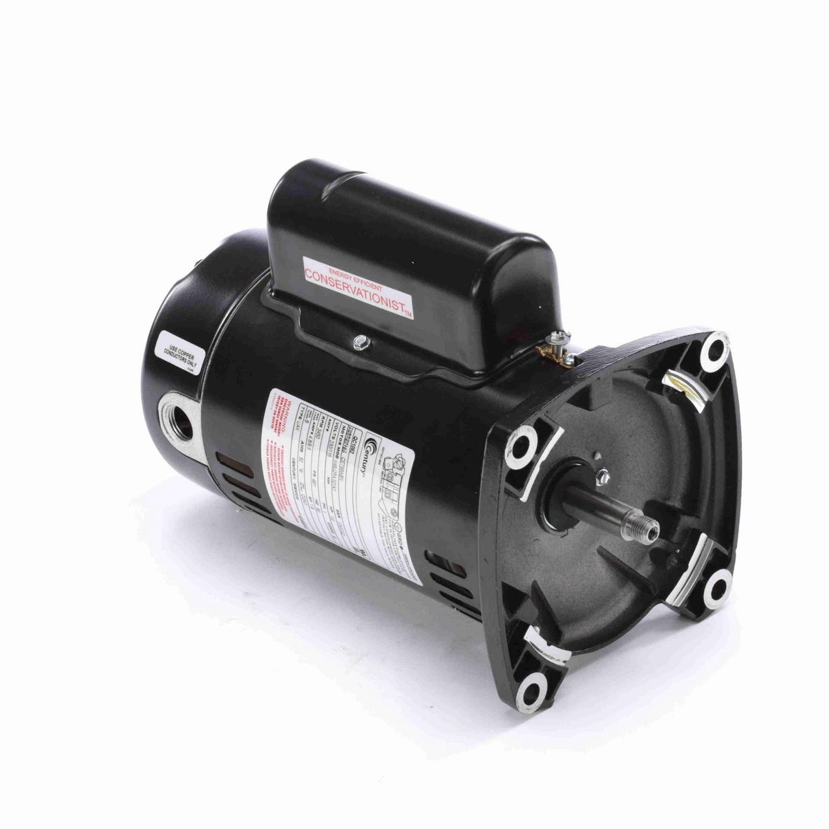 Century Pool Pump Motor, 1/2 HP, 1 Ph, 60 Hz, 230/115 V, 3600 RPM, 48Y Frame, ODP - QC1052