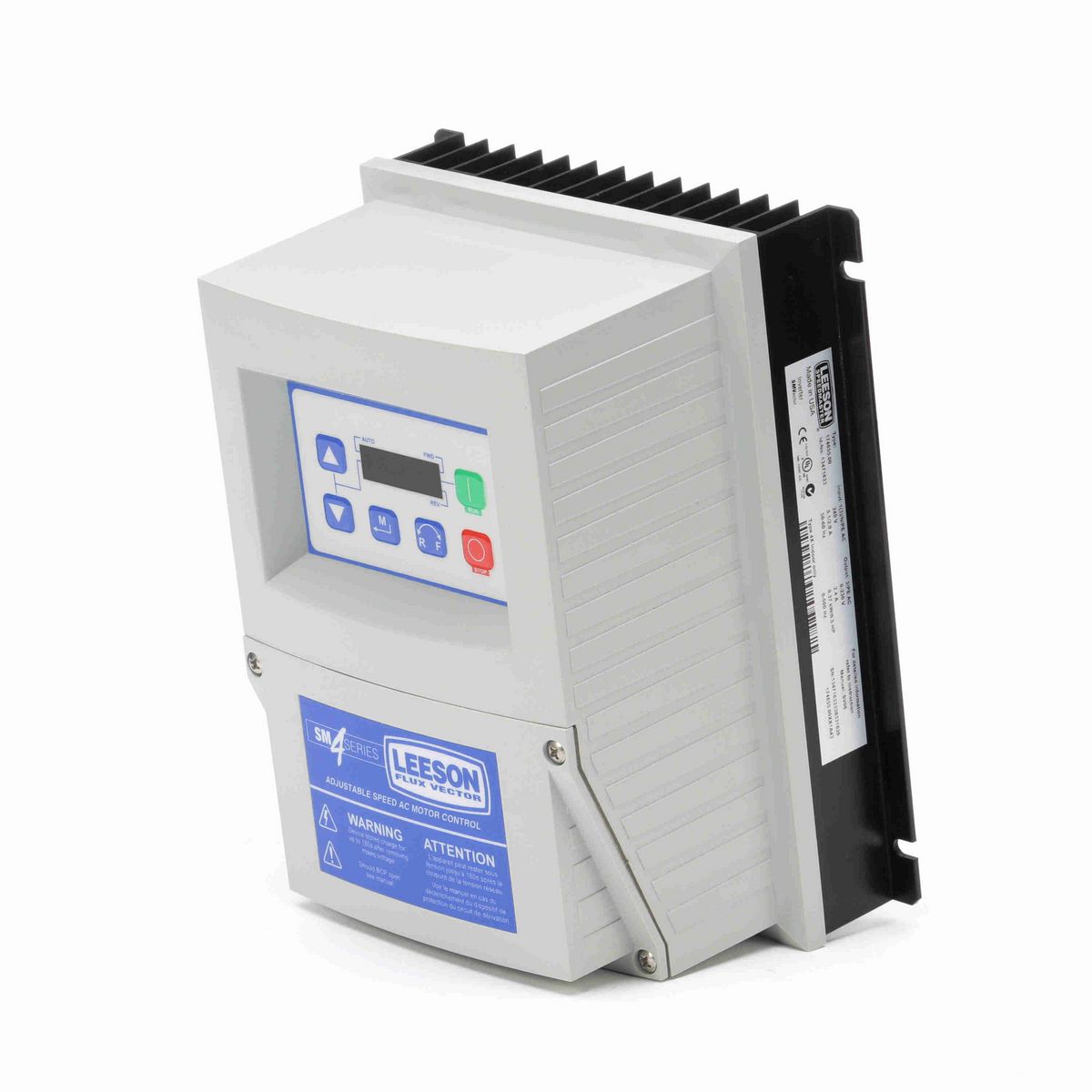 LEESON SM4 Vector NEMA 4 AC Drives, 0.5 HP, 208-240 V, 1.7 Amps - 174655.00