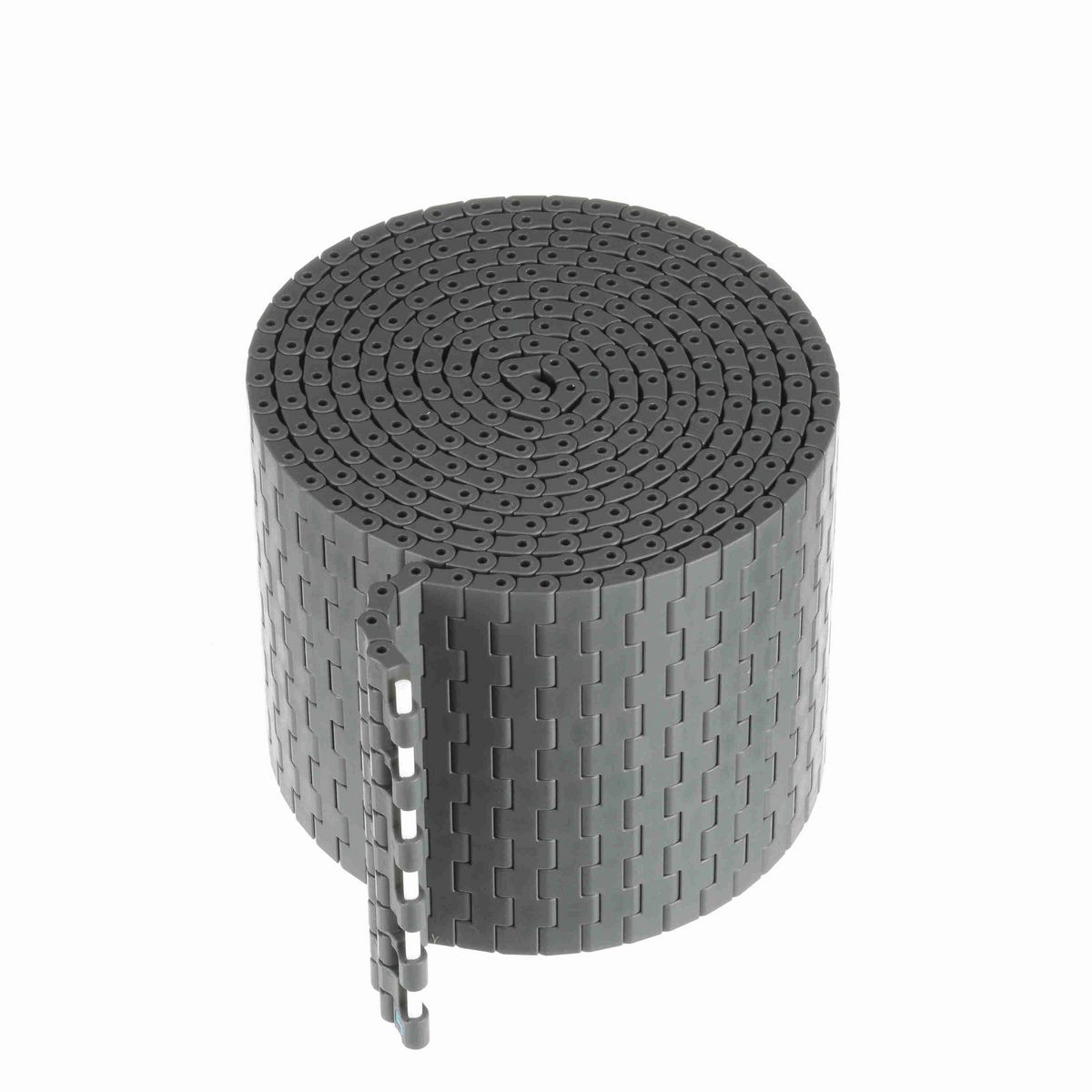 System Plast 2121FT Straight Running Solid Top, Material: Gray Low Friction, Width: 6in, Pitch: 0.5in - LFG2121FT-K600