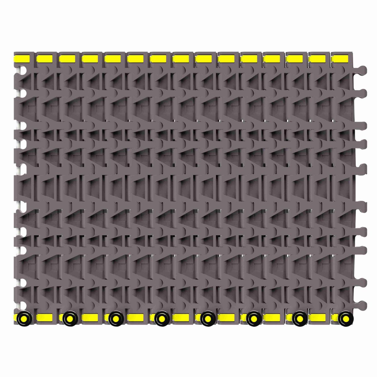 Rexnord 7956B Side-flexing Flush Grid, Material: Brown High Performance, Width: 15in, Pitch: 1.25in - 81450351
