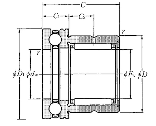 Комбинированный подшипник NTN NKX30T2