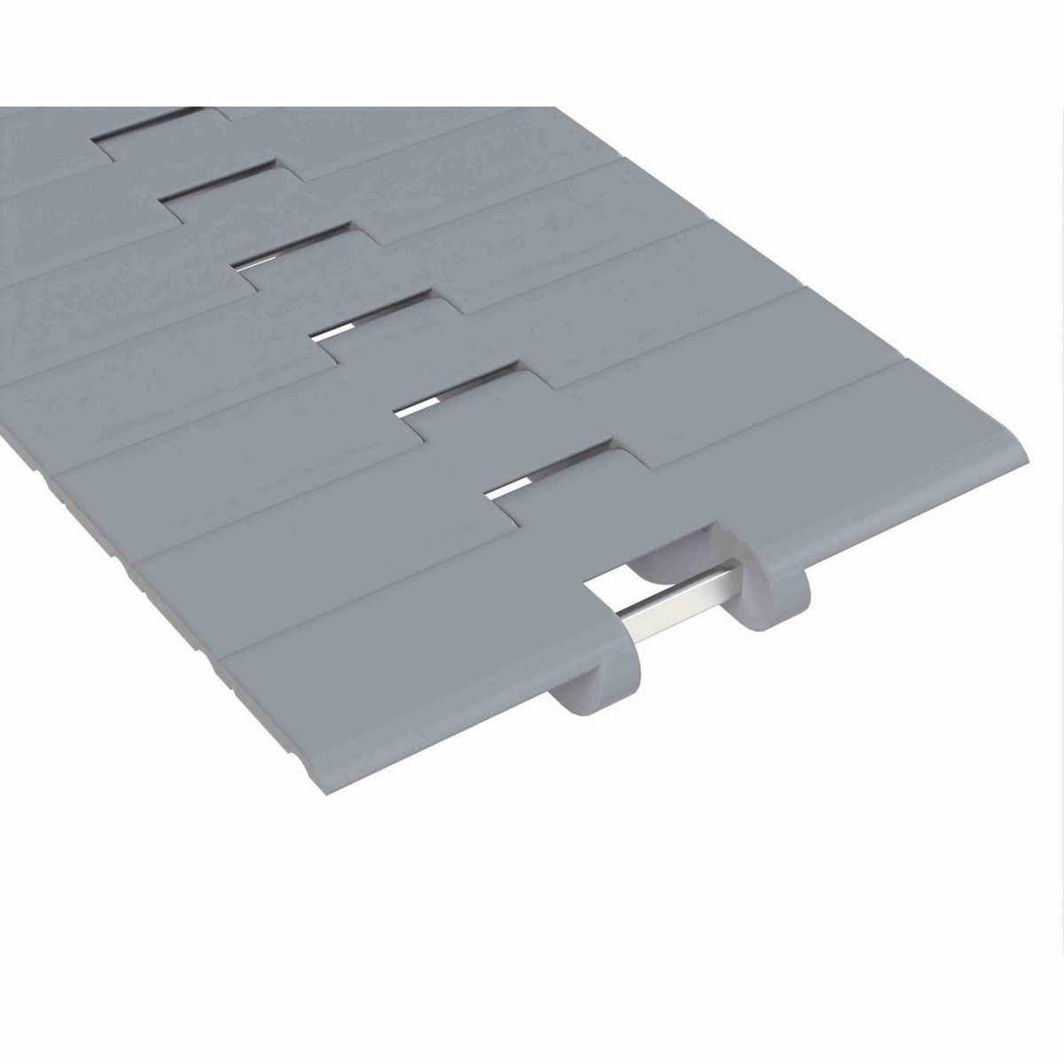 Rexnord 882B Side-flexing Solid Top, Material: Silver Platinum Series™ X, Width: 7.5in, Pitch: 1.5in - 10478586