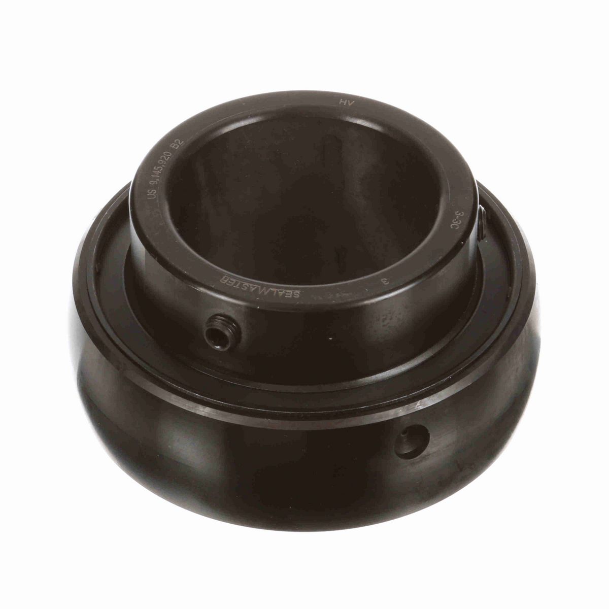 Sealmaster Mounted Insert Only Ball Bearing - 52100 Bearing Steel, Black Oxided - Setscrew Lock - 3-3C
