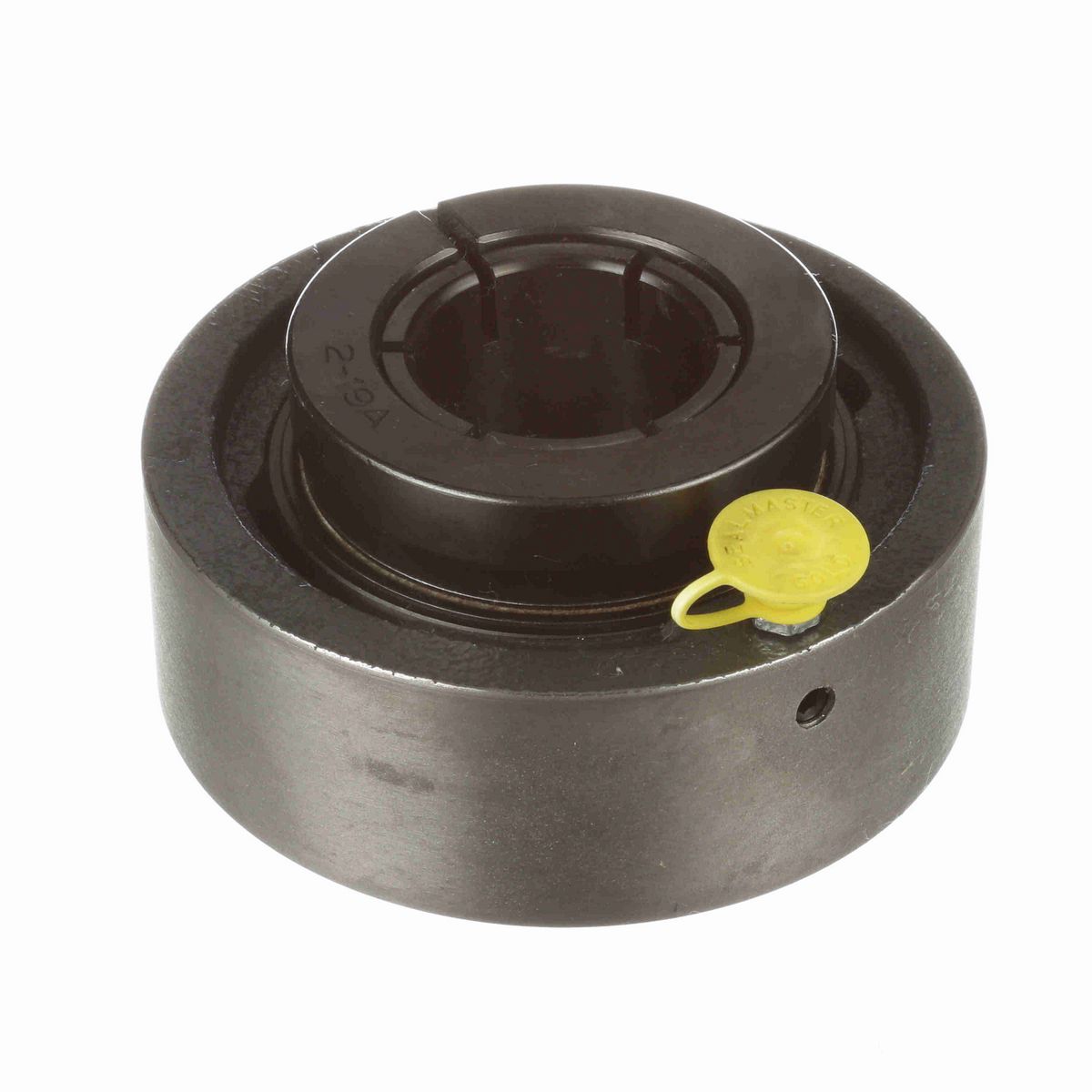 Sealmaster Mounted Cast Iron Cylindrical Cartridge Ball Bearing - 52100 Bearing Steel, Black Oxided - Concentric Lock - MSC-23T