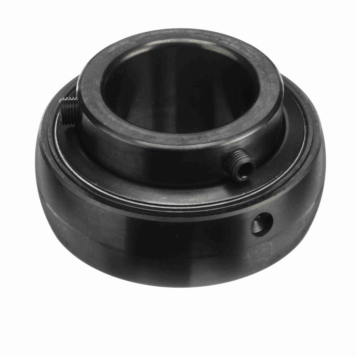Sealmaster Mounted Insert Only Ball Bearing - 52100 Bearing Steel, Black Oxided - Setscrew Lock - 3-115