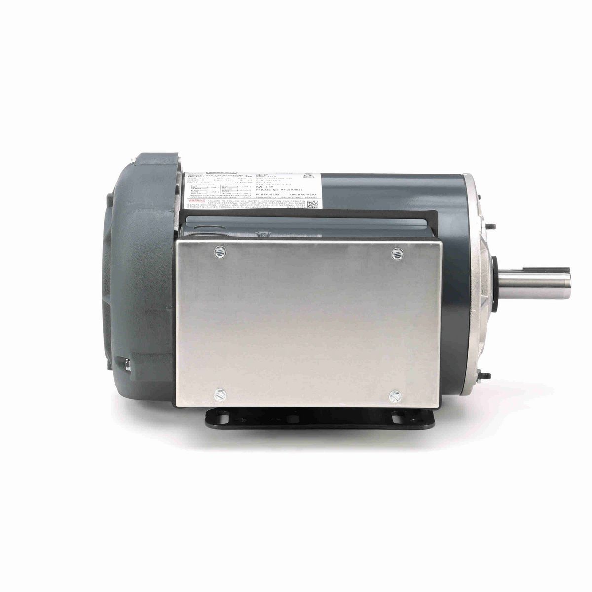 LEESON General Purpose Motor, 2 HP, 1 Ph, 60 Hz, 115/208-230 V, 3600 RPM, 145T Frame, TEFC - I221