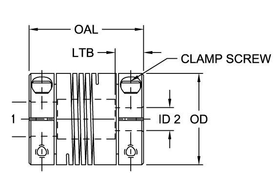 EC Series - Single Beam Clamp Style Couplings - Inch (Imperial) Bores Timken 68514456630