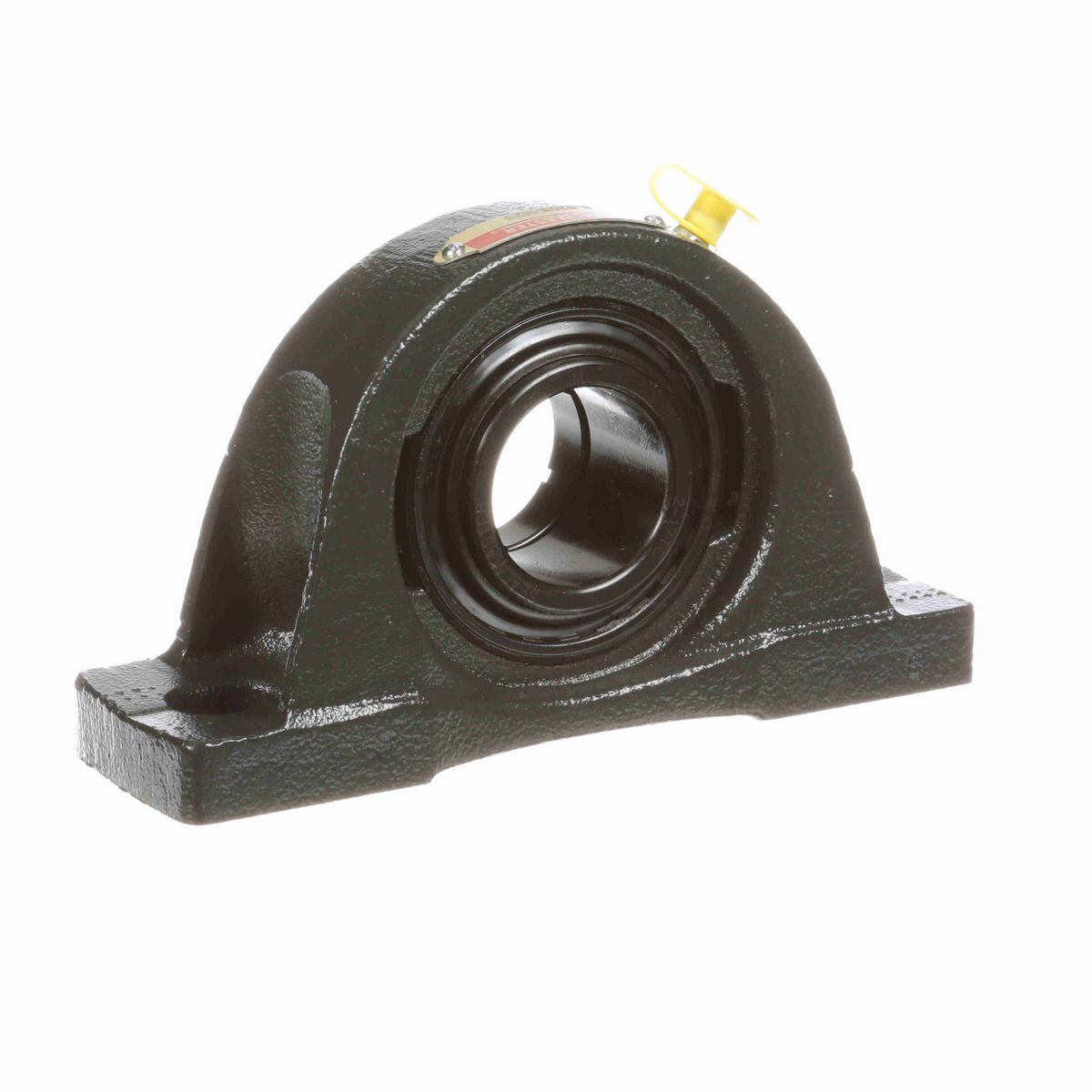 Sealmaster Mounted Cast Iron Two Bolt Pillow Block Ball Bearing - 52100 Bearing Steel, Black Oxided - Lock - S-5205-M23