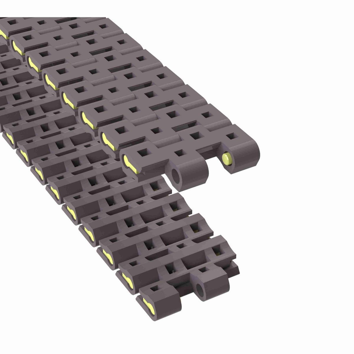 Rexnord 1506 Straight Running Flush Grid, Material: Brown High Performance, Width: 38mm, Pitch: 15mm - 81441411