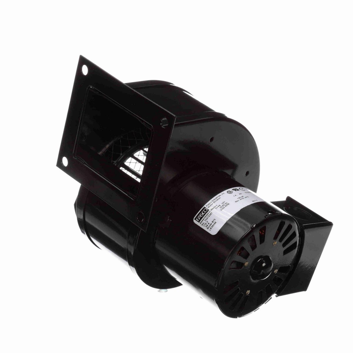 FASCO Rectangular Outlet Shaded Pole OEM Replacement Centrifugal Blower, 115 Volts, Flange: Yes - B75