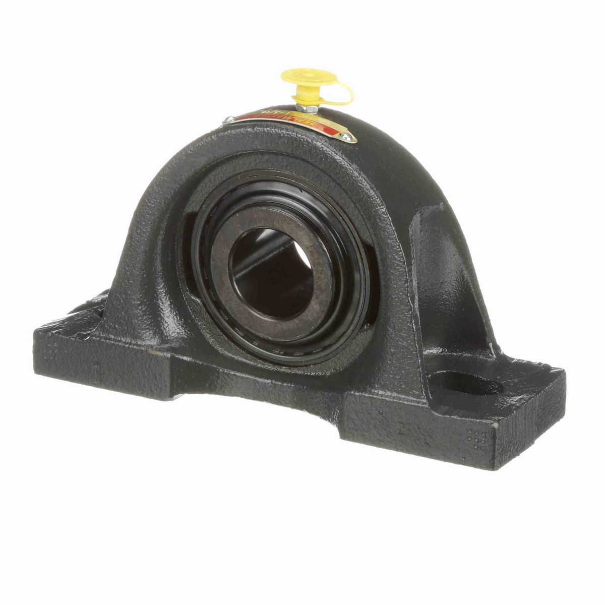 Sealmaster Mounted Cast Iron Two Bolt Pillow Block Ball Bearing - 52100 Bearing Steel, Black Oxided - Setscrew Lock - MP-19C