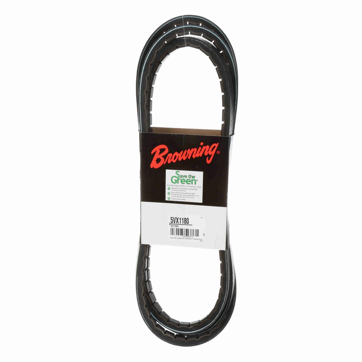 Browning EPDM Notched Belt 98% Efficient - 5VX1180