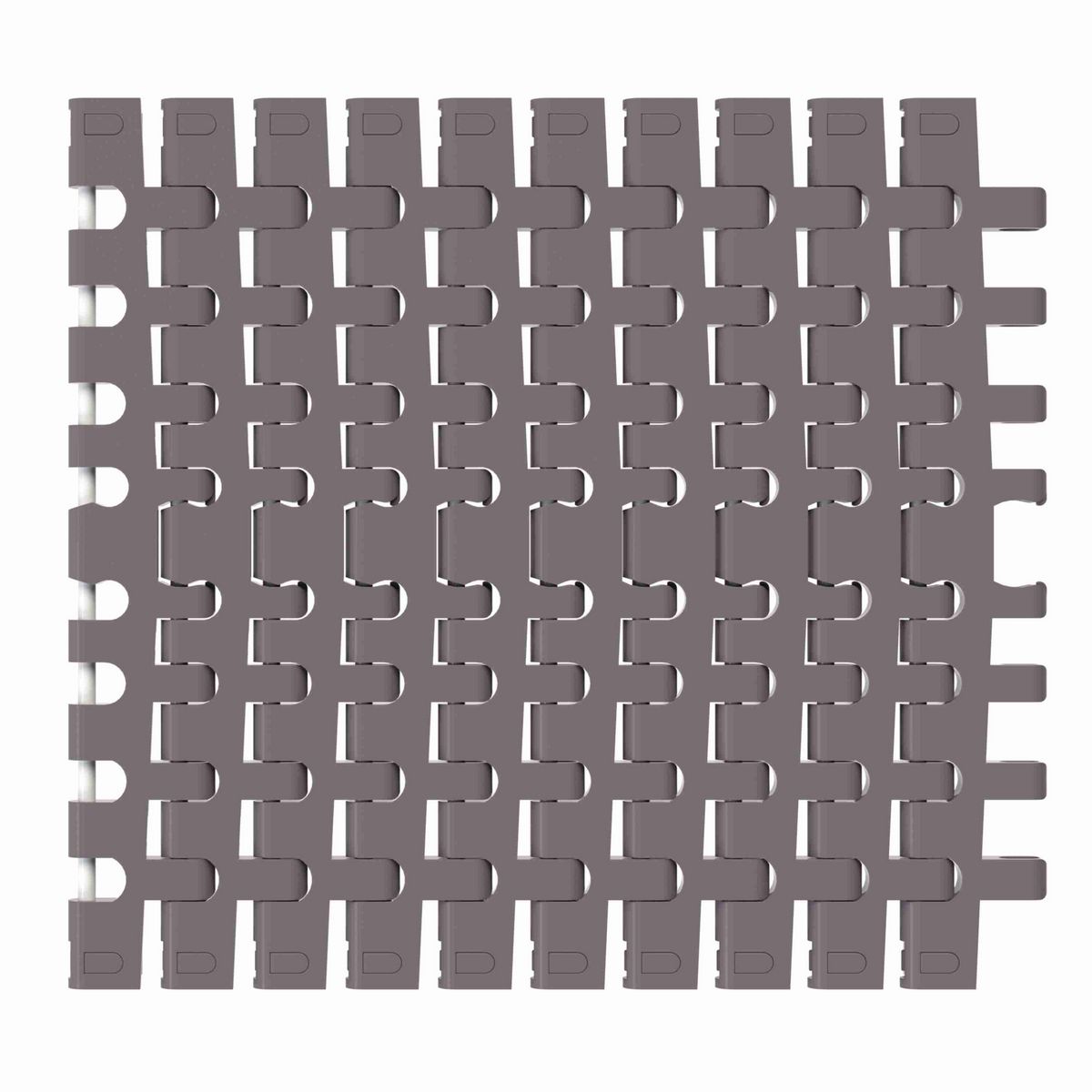 Rexnord 7956GT Side-flexing Flush Grid, Material: Brown High Performance, Width: 12in, Pitch: 1.25in - 81450631