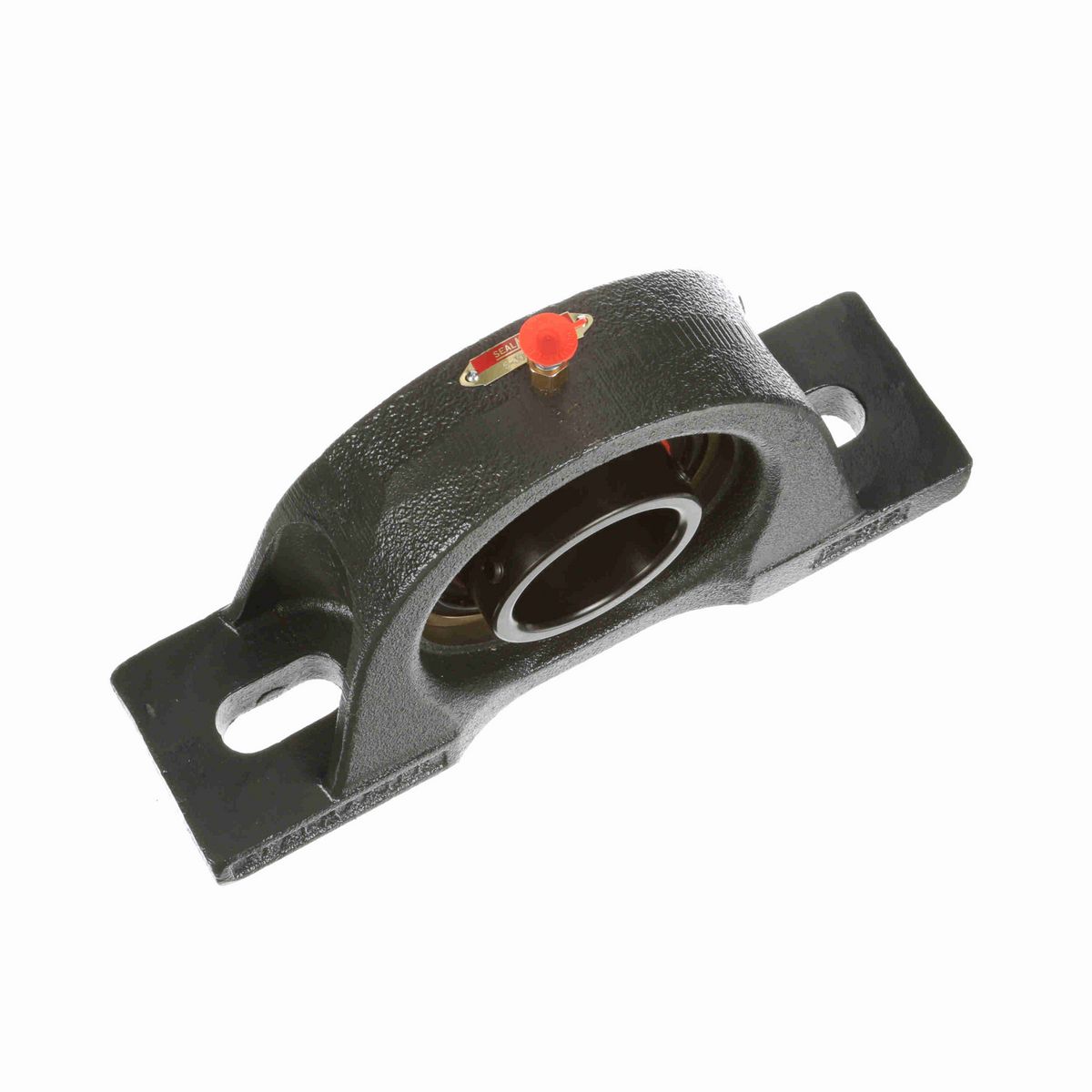 Sealmaster Mounted Cast Iron Two Bolt Pillow Block Ball Bearing - 52100 Bearing Steel, Black Oxided - Lock - S-3081-M43