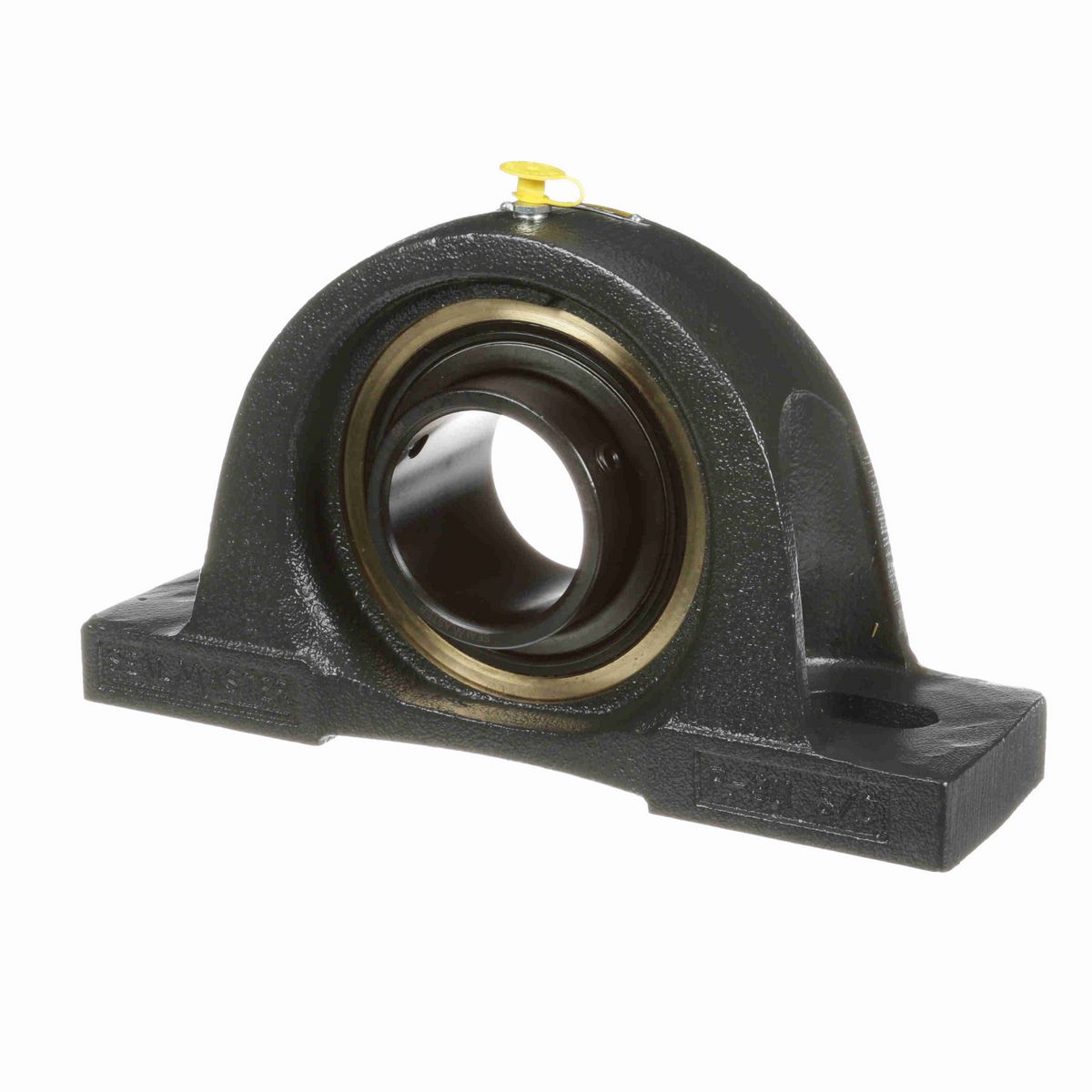 Sealmaster Mounted Cast Iron Two Bolt Pillow Block Ball Bearing - 52100 Bearing Steel, Black Oxided - Setscrew Lock - Air Handling Housing Fit, Noise Tested - EMP-39 CXU