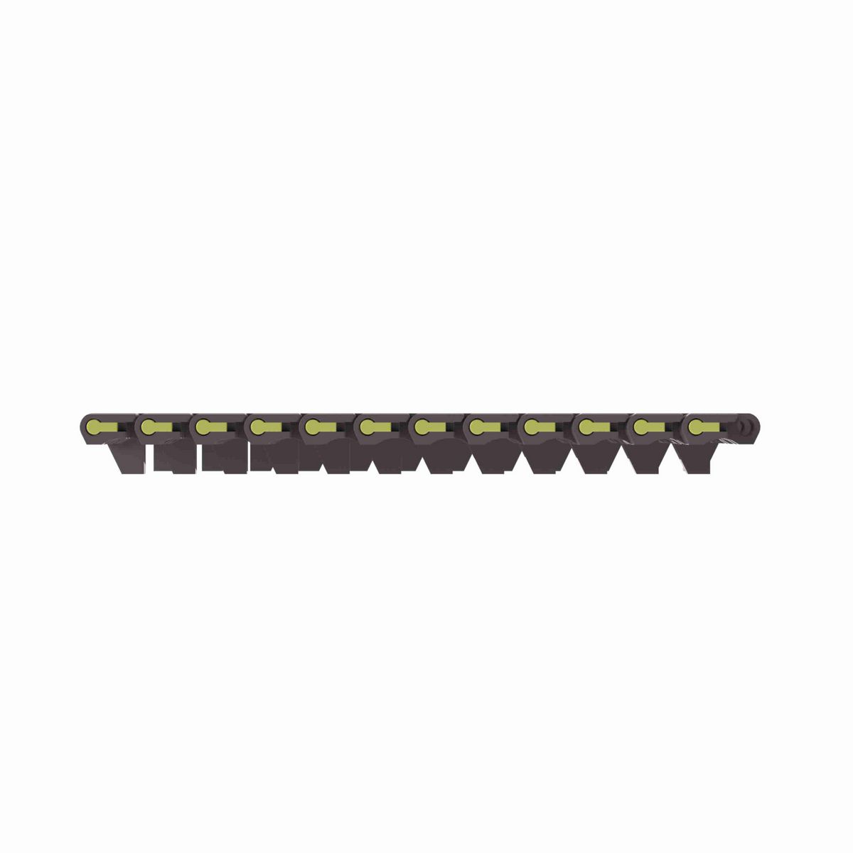 Rexnord 1505DTS Straight Running DTS®, Material: Brown High Performance, Width: 4.5in, Pitch: 15mm - 81413971