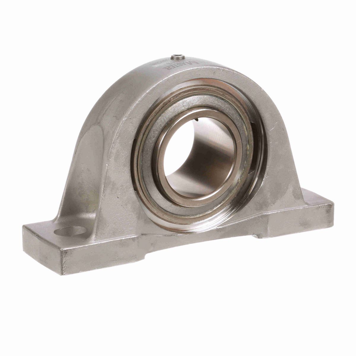 Sealmaster Mounted Stainless Steel Two Bolt Pillow Block Ball Bearing - 52100 Bearing Steel, Phosphorus Nickel Coated - Setscrew Lock - Corrosion Resistant - Reduced Maintenance - Lubed for Life - CRPS-PN35 RMW