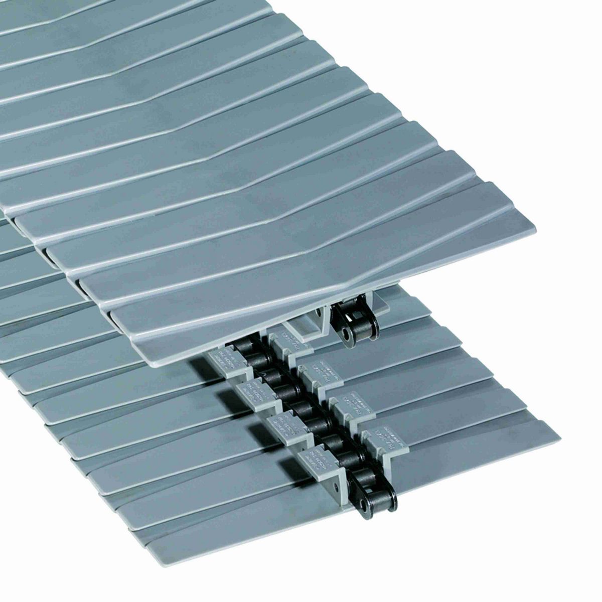 Rexnord 3873TAB Side-flexing Solid Top, Material: White Alloy, Width: 12in, Pitch: 1.5in - 81439341