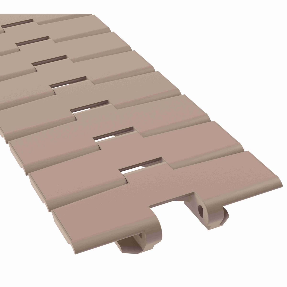 Rexnord 879TAB Side-flexing Solid Top, Material: Tan Low Friction, Width: 4.5in, Pitch: 1.5in - LF879TK4-1/2