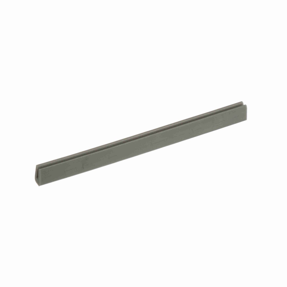 System Plast Bar Cap: 0.31"W X 0.5"H X 240"L Grey Nolu-S - VG-P18BC-NS-20