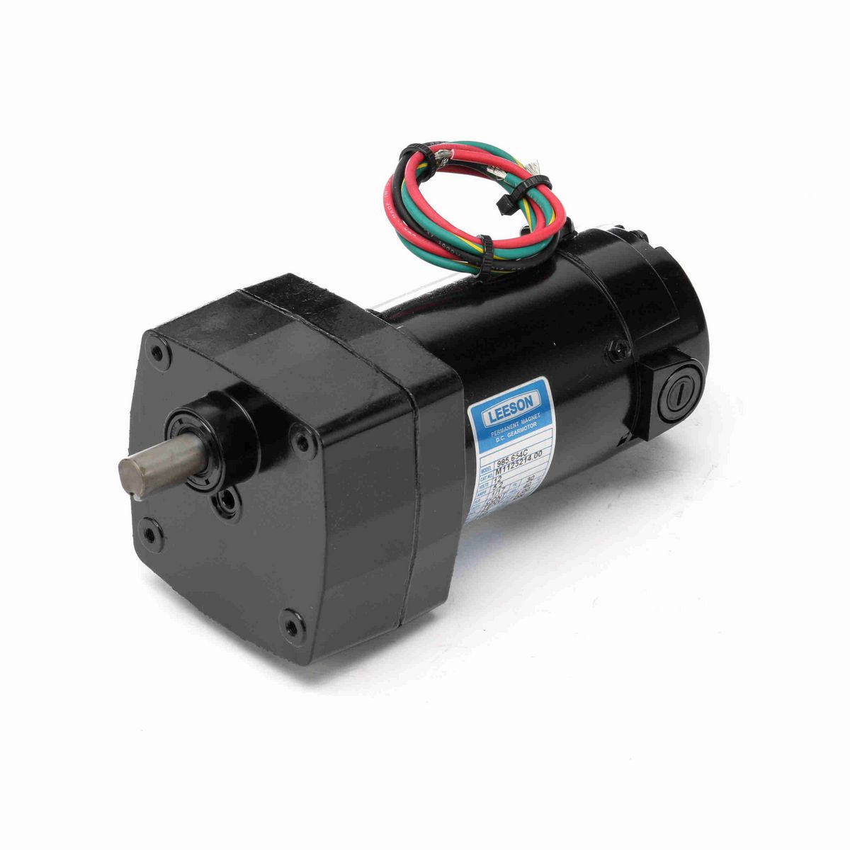 LEESON Parallel Shaft Gearmotor, 0.06 HP, 12 V, 30 RPM, 30 Frame, TENV - M1125214.00