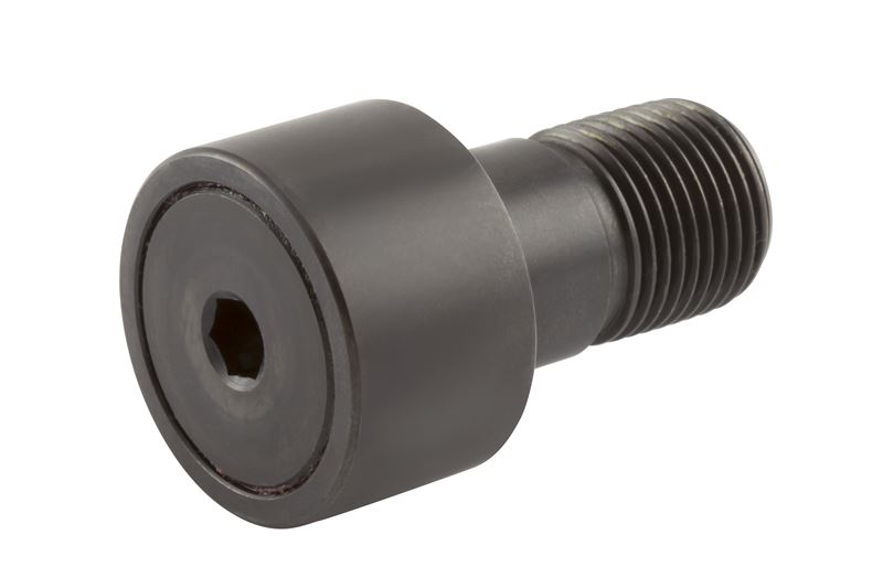 Игольчатый опорный ролик с цапфой RBC CH52LW, бочкообразный, повышенной грузоподъемности, с уплотнением, с шестигранным отверстием