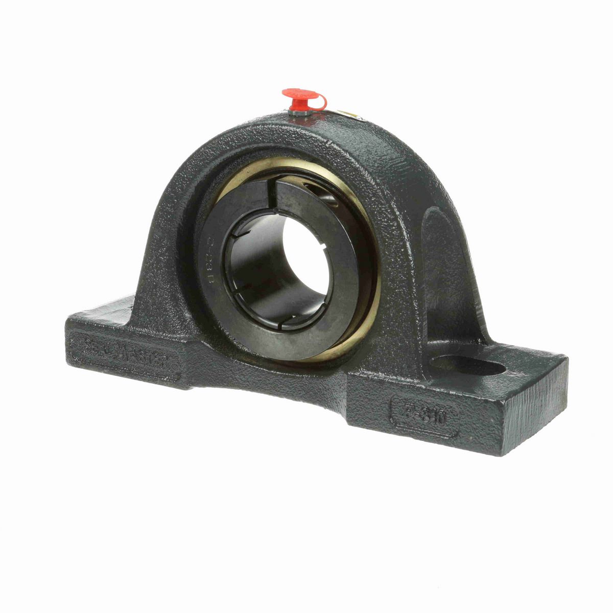 Sealmaster Mounted Cast Iron Two Bolt Pillow Block Ball Bearing - 52100 Bearing Steel, Black Oxided - Concentric Lock - High Temperature & Air Handling Housing Fit, Noise Tested - EMP-35T HTA