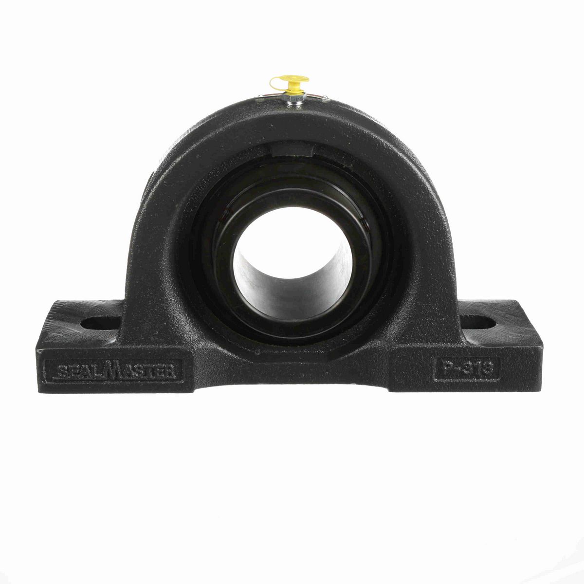 Sealmaster Mounted Cast Iron Two Bolt Pillow Block Ball Bearing - 52100 Bearing Steel, Black Oxided - Setscrew Lock - MP-47C
