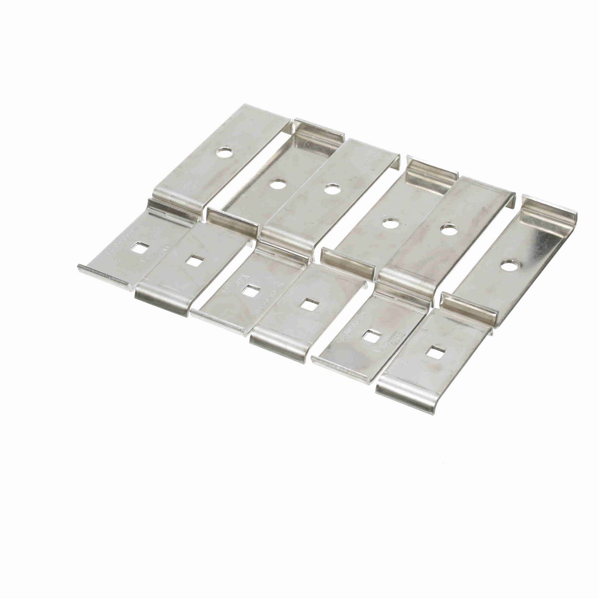 System Plast Double Rail Clamp, Stainless Steel, Square Hole,~3.75" Rail Centers - VG-011-03-SH