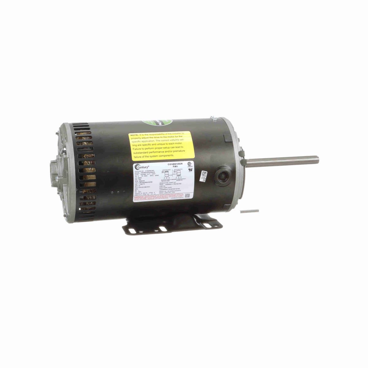 Century JuggerNaut® Pro Condenser Fan Motor, 1.5&1 HP, 3 Ph, 60&50 Hz, 208-230/460&190/380 V, 56HZ Frame, OAO - H1054RB-PRO