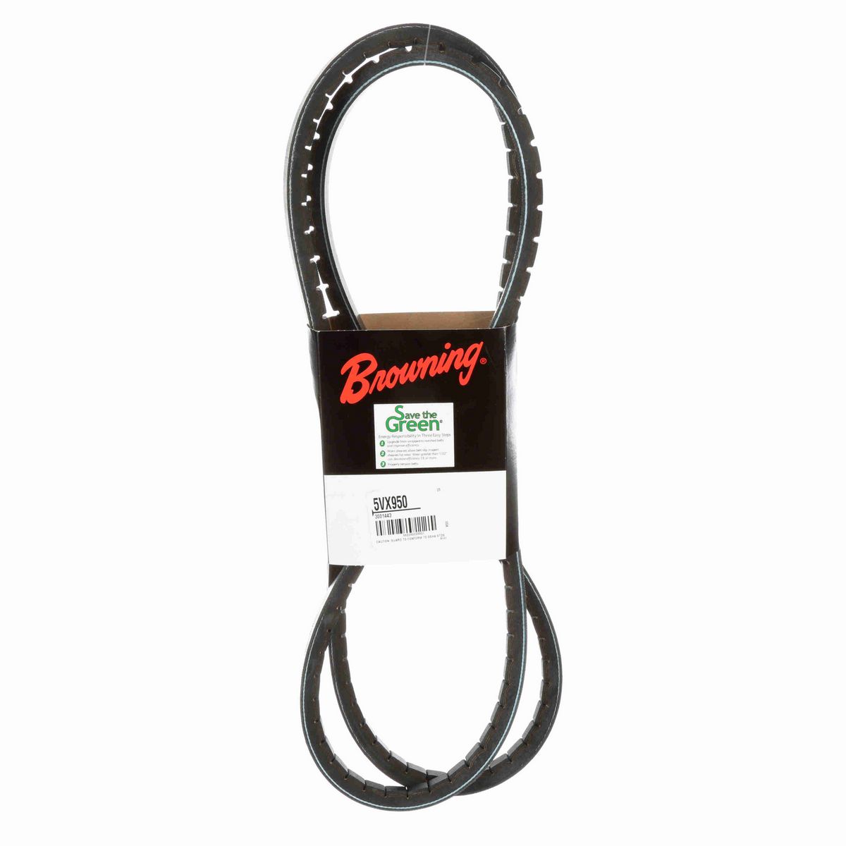 Browning EPDM Notched Belt 98% Efficient - 5VX950
