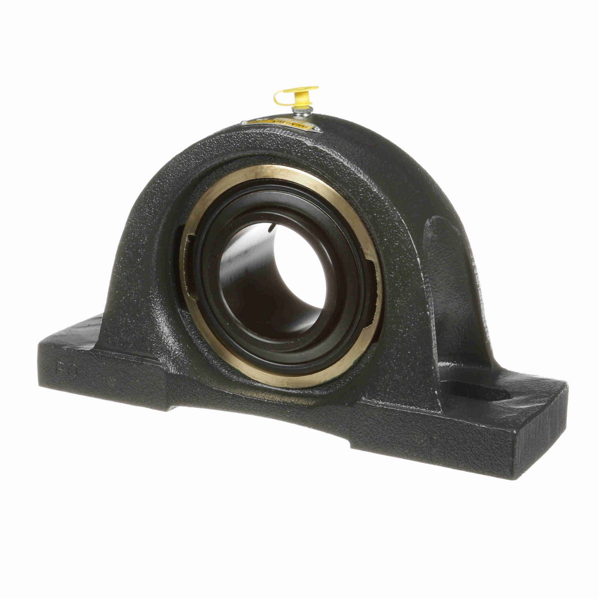 Sealmaster Mounted Cast Iron Two Bolt Pillow Block Ball Bearing - 52100 Bearing Steel, Black Oxided - Setscrew Lock - Air Handling Housing Fit, Noise Tested - EMP-39 CXU