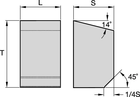 Carbide Flat and Insert Blanks Kennametal Flat Blank - Style D [2566387]