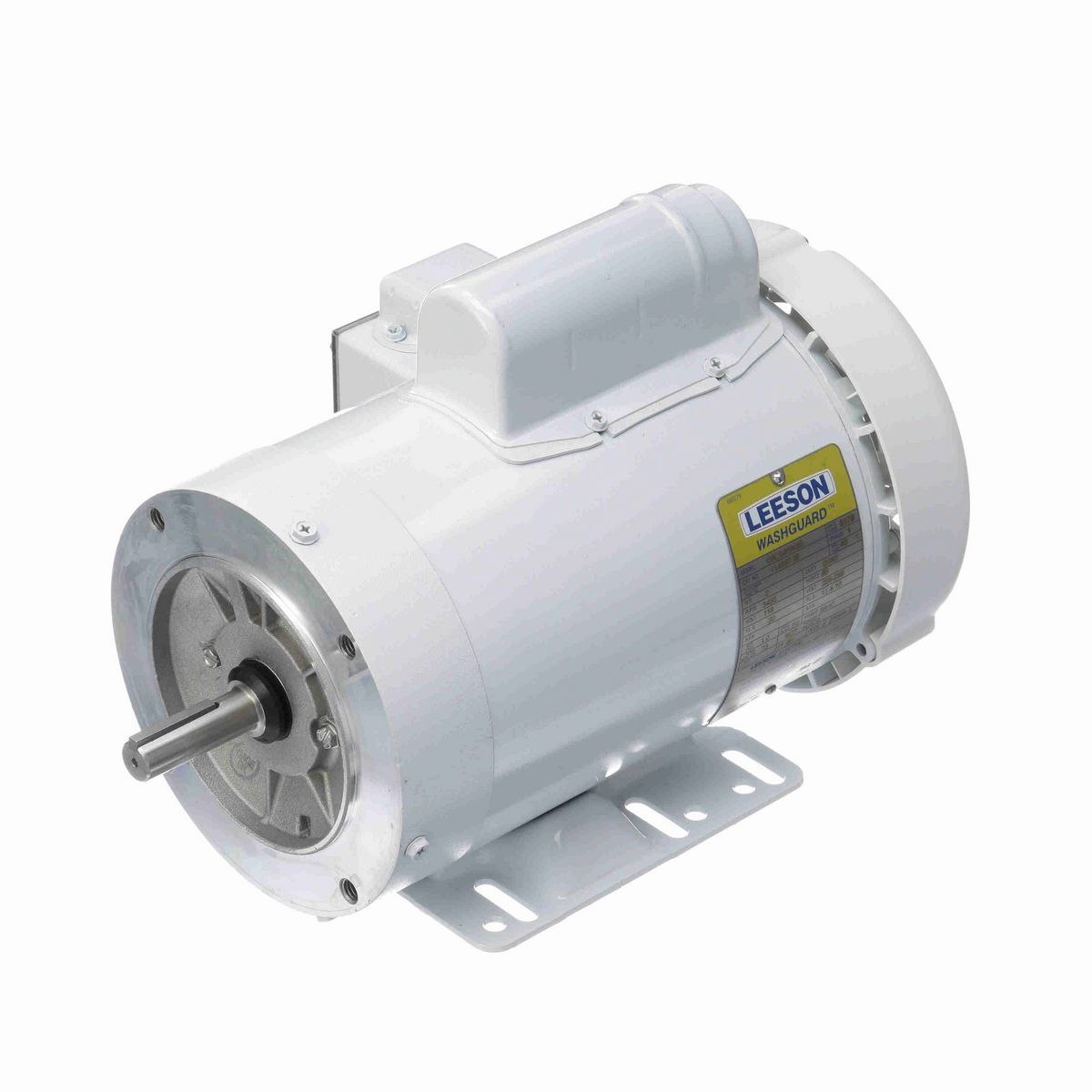 LEESON White Duck™ General Purpose Motor, 2 HP, 1 Ph, 60 Hz, 115/230 V, 3600 RPM, 56HC Frame, TEFC - 114637.00