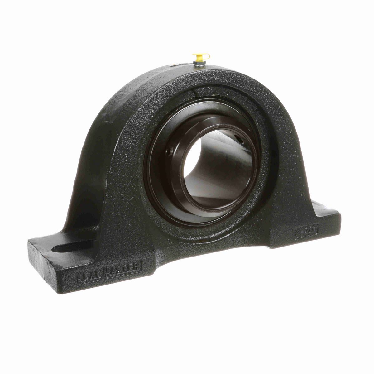 Sealmaster Mounted Cast Iron Two Bolt Pillow Block Ball Bearing - 52100 Bearing Steel, Black Oxided - Double Setscrew Lock - Air Handling Housing Fit, Noise Tested - MPD-63 CXU