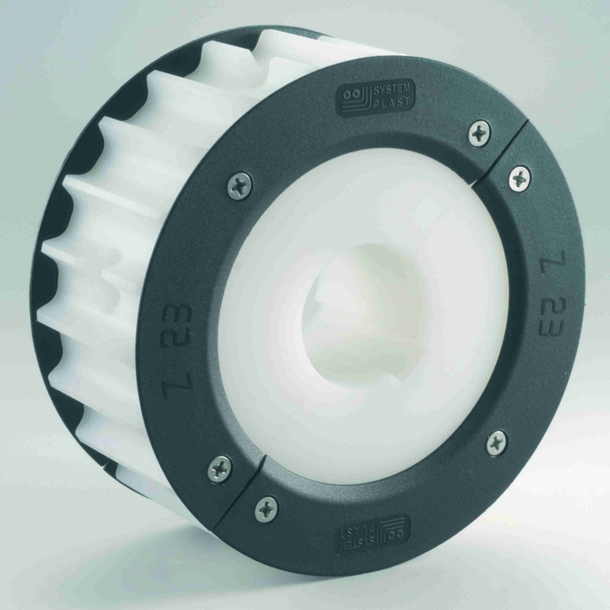 System Plast 815 Series Split Machined Sprocket with 25 Teeth and a 35mm Round Shaft-Ready Bore - 815-25R35M-DMS-F