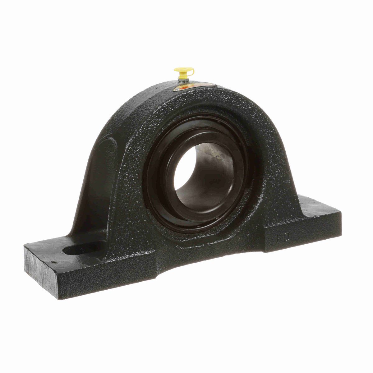 Sealmaster Mounted Cast Iron Two Bolt Pillow Block Ball Bearing - 52100 Bearing Steel, Black Oxided - Setscrew Lock - MP-43C
