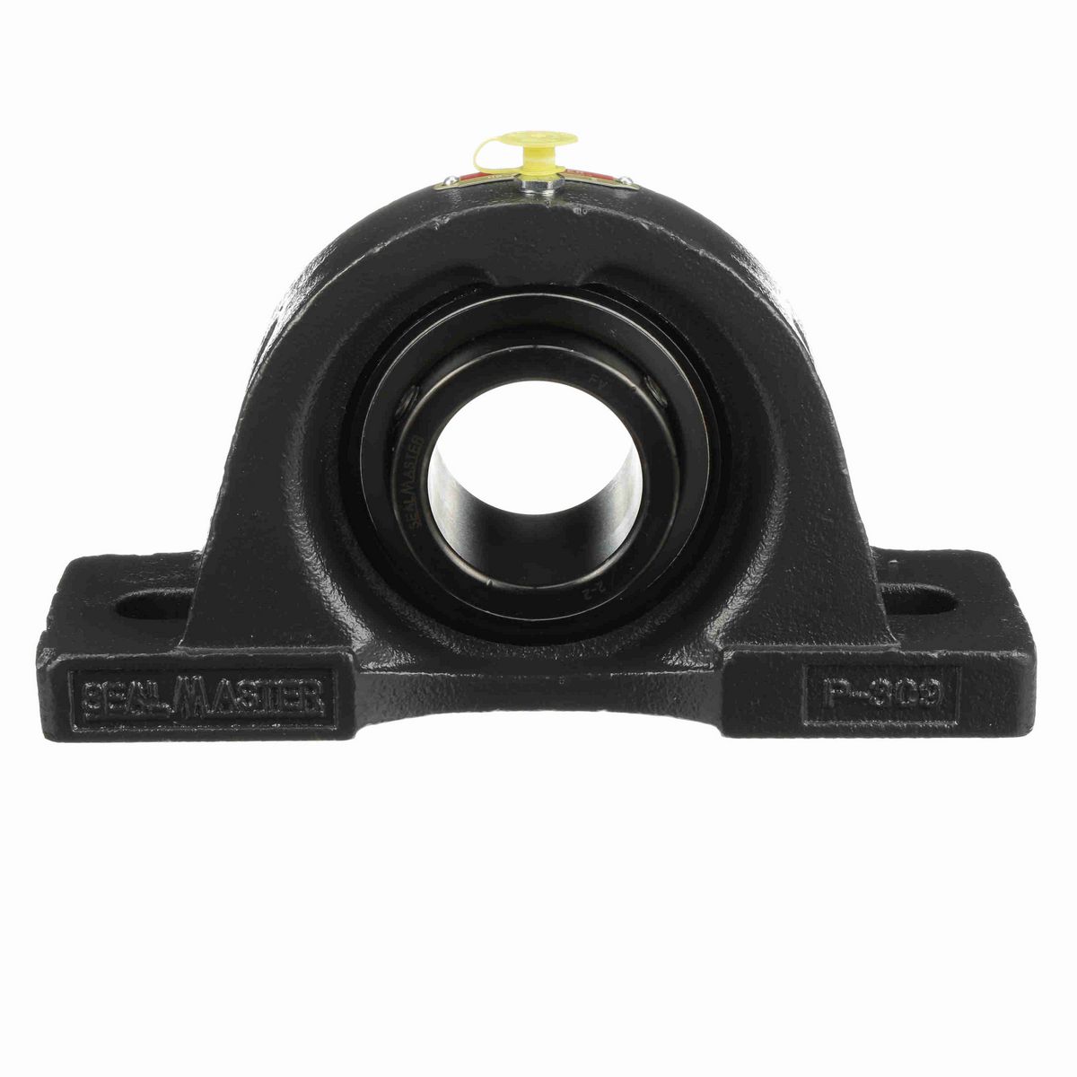 Sealmaster Mounted Cast Iron Two Bolt Pillow Block Ball Bearing - 52100 Bearing Steel, Black Oxided - Setscrew Lock - MP-32