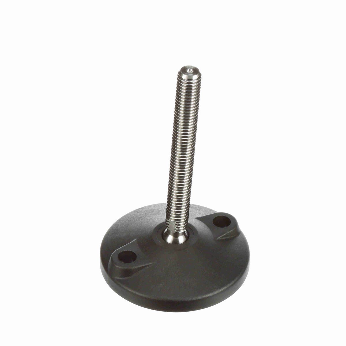 System Plast Articulating Plastic Leveler; Series: VG-511, Base Diameter: 4, Spindle Length: 4.6-in, Thread: 5/8-11 - VG-511-02-S58-L5