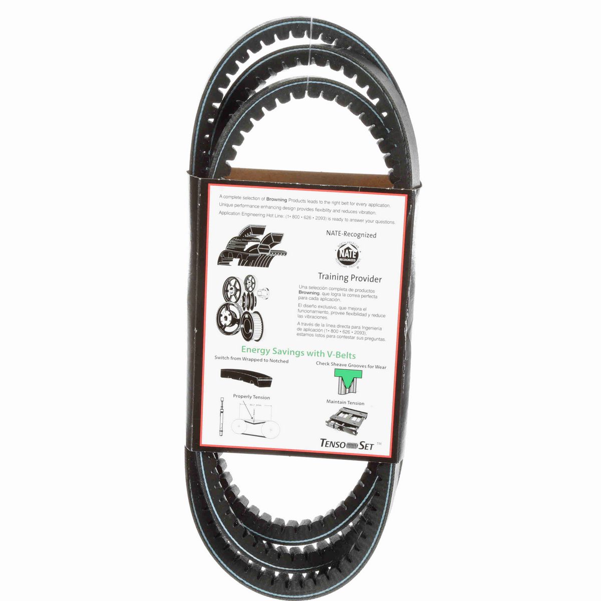 Browning EPDM Notched Belt 98% Efficient - BX81