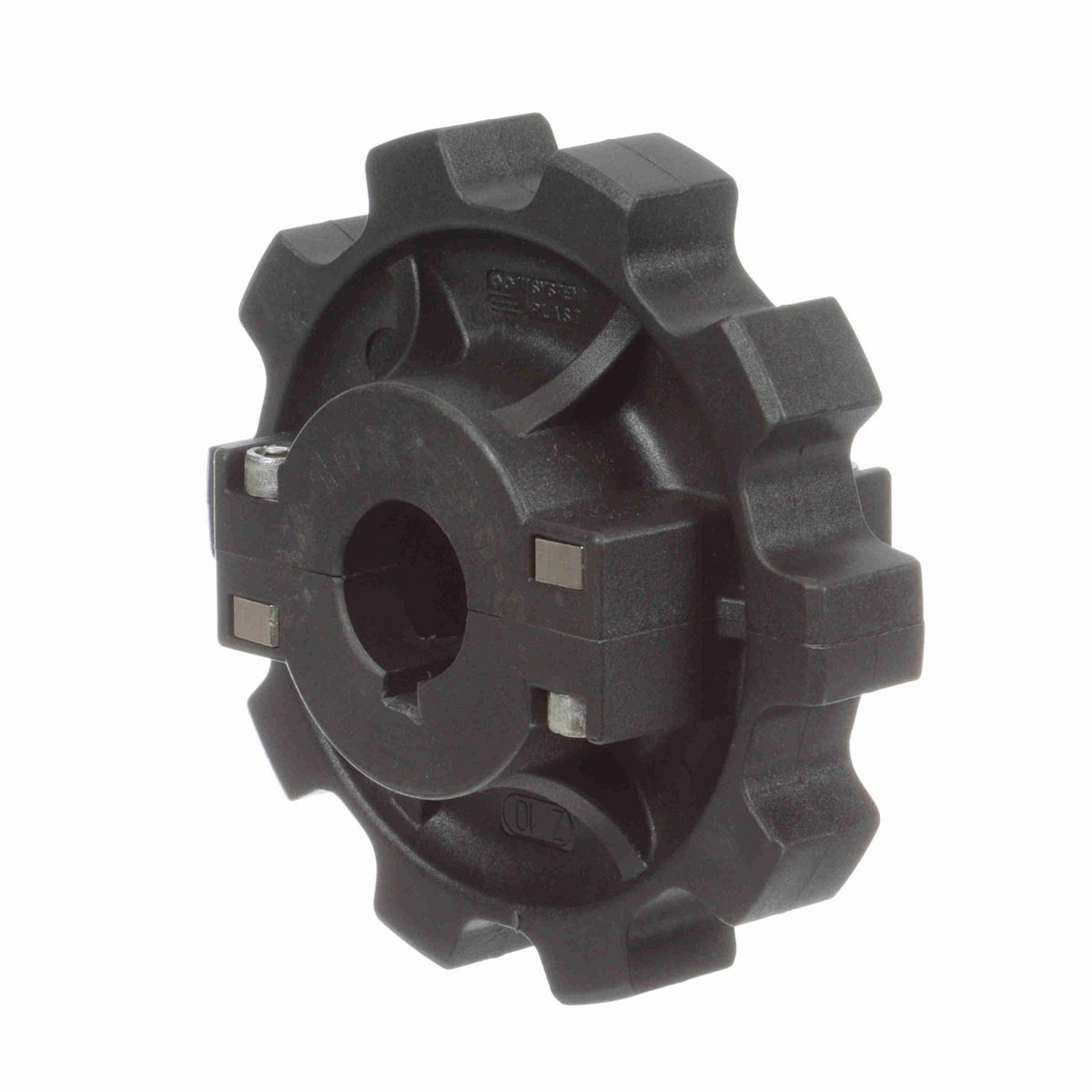 System Plast 882 Series Split Molded Sprocket with 10 Teeth, a 1in Round Shaft-Ready Bore and Setscrew - 882-10R1-DS-SS