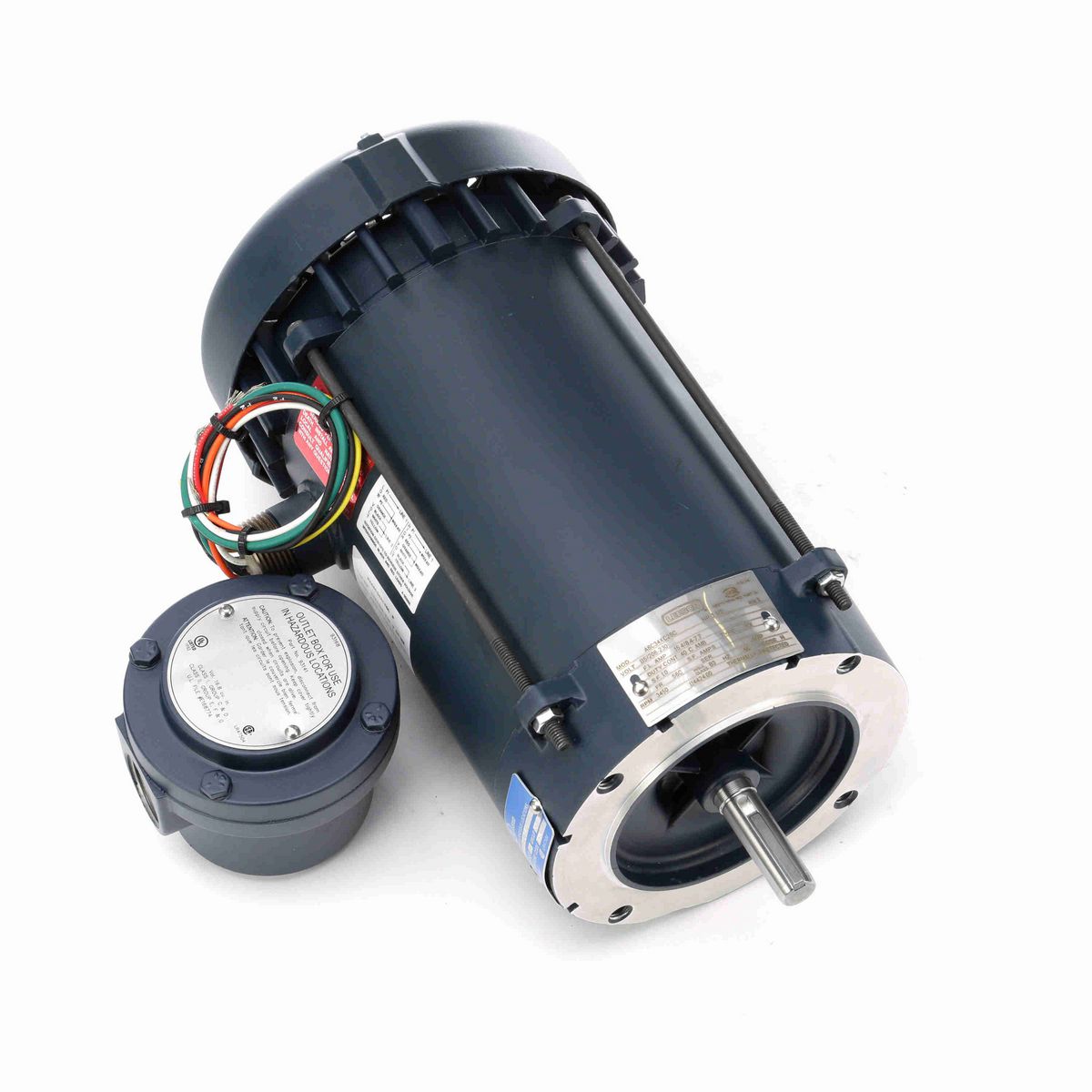 LEESON Explosion Proof Motor, 1.50 HP, 1 Ph, 60 Hz, 115/208-230 V, 3600 RPM, 56C Frame, EPFC - 114424.00