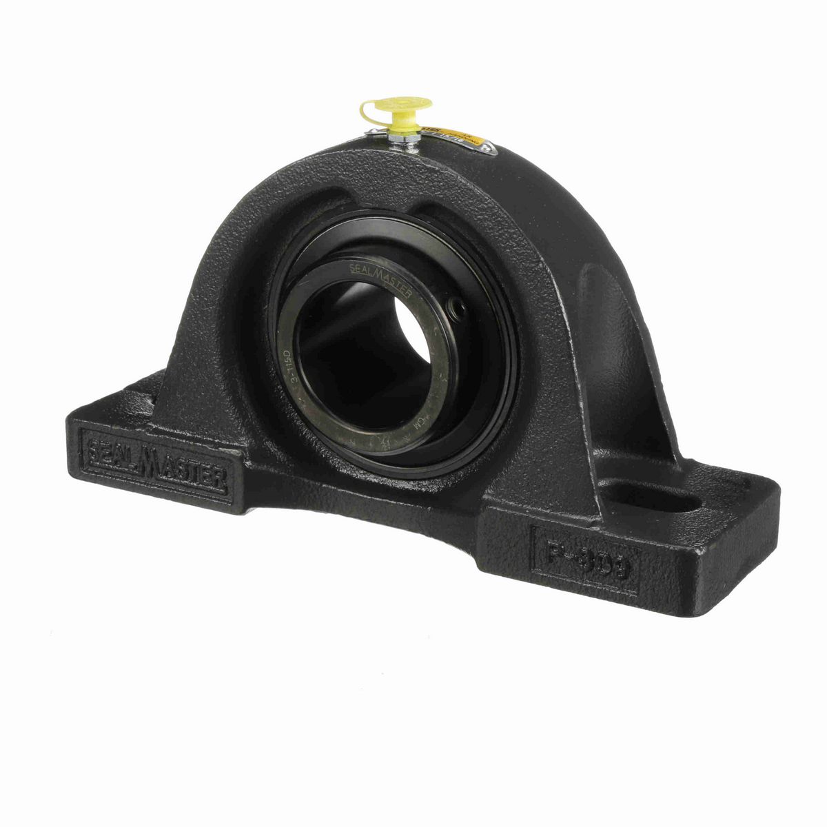 Sealmaster Mounted Cast Iron Two Bolt Pillow Block Ball Bearing - 52100 Bearing Steel, Black Oxided - Double Setscrew Lock - Air Handling Housing Fit, Noise Tested - MPD-31 CXU