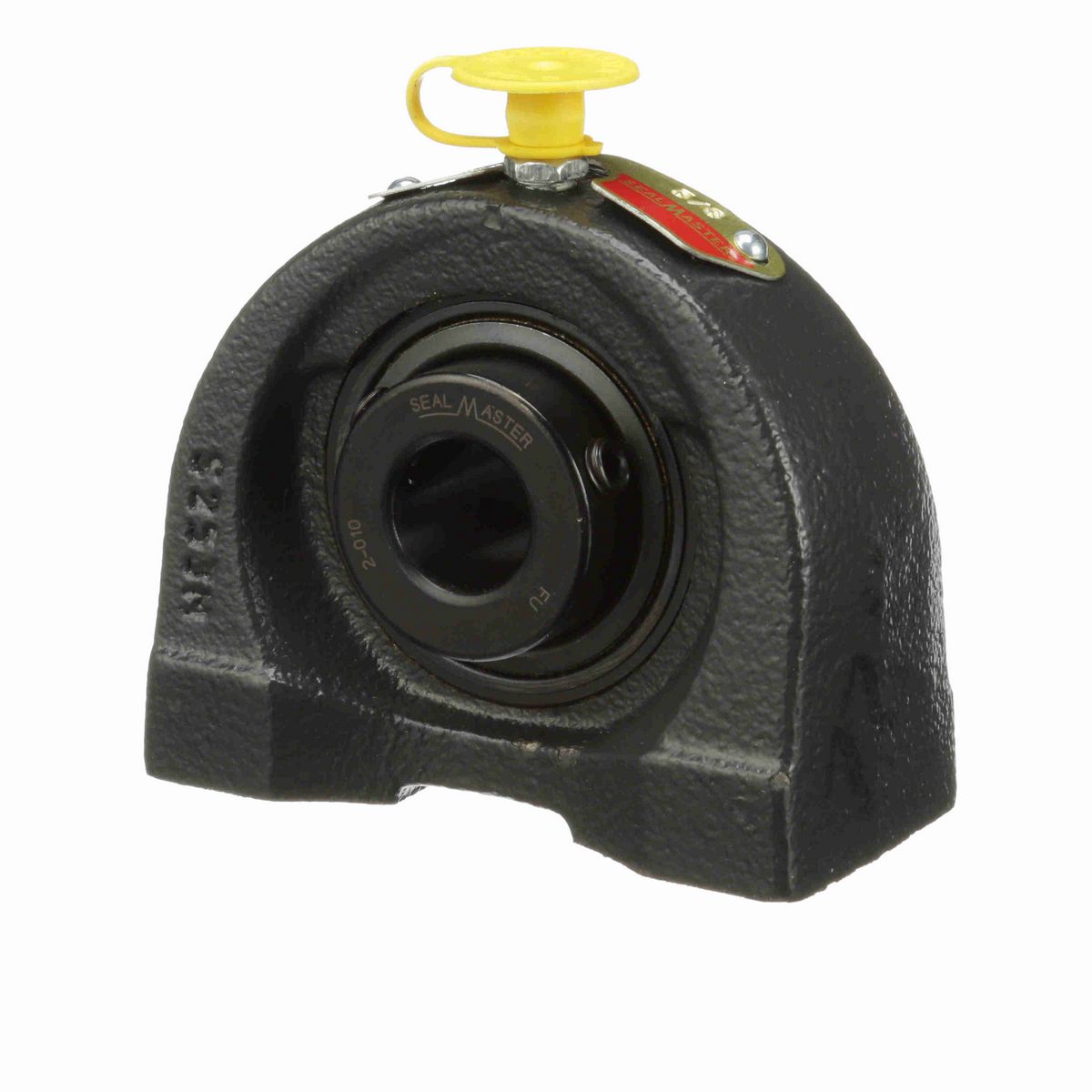 Sealmaster Mounted Cast Iron Tapped Base Pillow Block Ball Bearing - 52100 Bearing Steel, Black Oxided - Setscrew Lock - TB-10