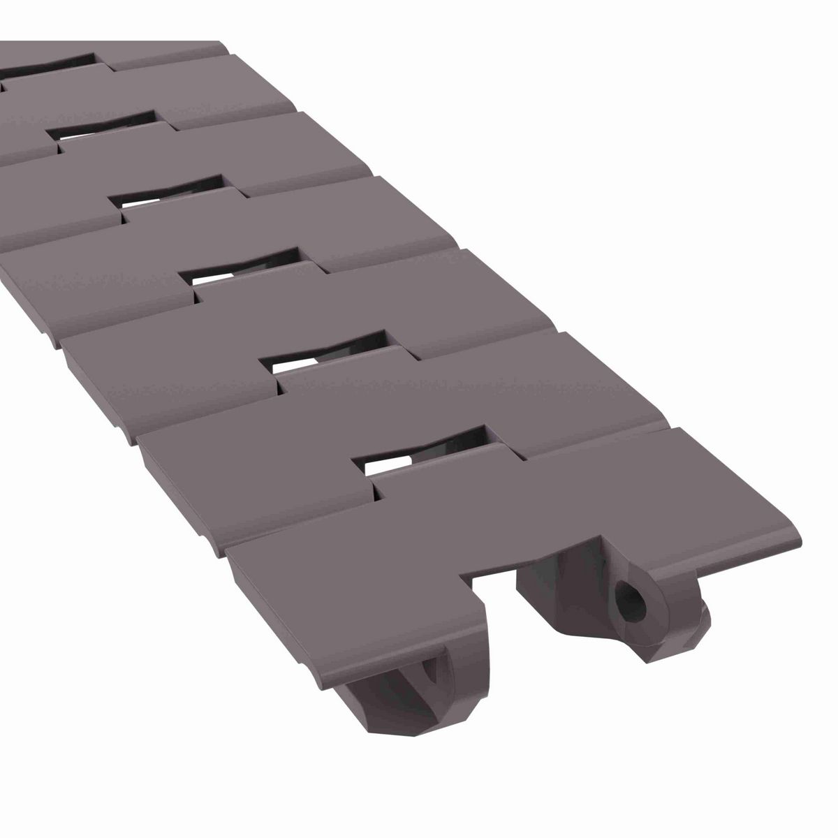 Rexnord 880TAB BO Side-flexing Solid Top Tight Radius, Material: Brown High Performance, Width: 3.25in, Pitch: 1.5in - 81410921