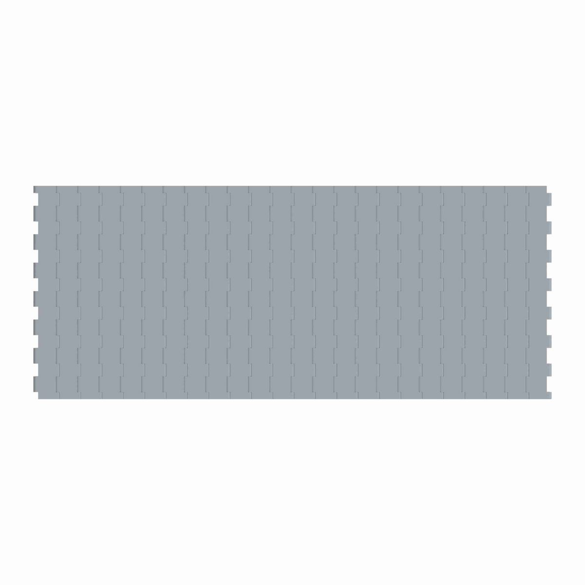 Rexnord 5705 Straight Running Solid Top, Material: Silver Platinum Series™ X, Width: 15in, Pitch: 1.5in - 10401575