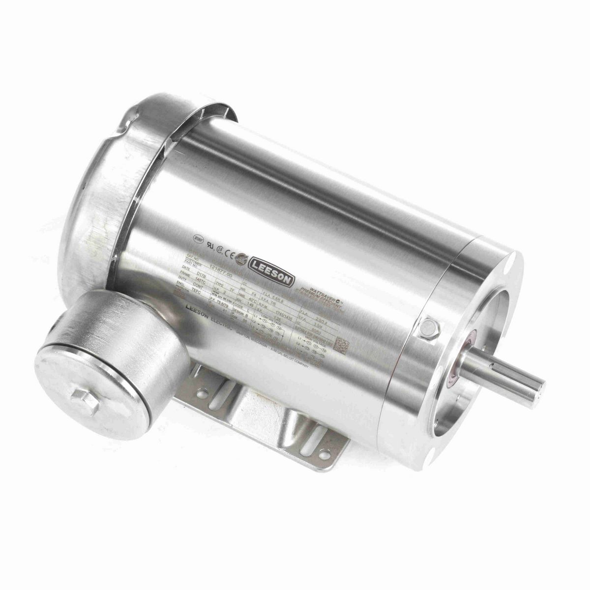 LEESON Premium Duck™ General Purpose Motor, 2 & 2 HP, 3 Ph, 60 & 50 Hz, 230/460 & 190/380 V, 1800 & 1500 RPM, 145TC Frame, TEFC - 121877.00