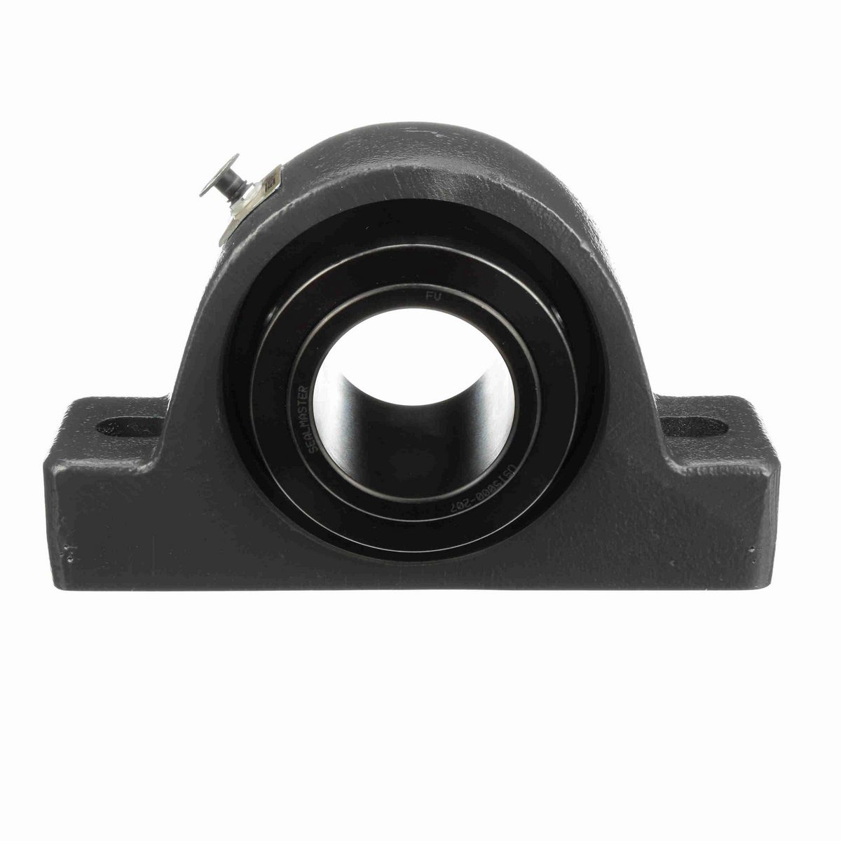 Sealmaster Mounted Cast Iron Two Bolt Pillow Block Spherical Roller - 52100 Bearing Steel, Black Oxided - Collar Mount Lock - USRB5000-207