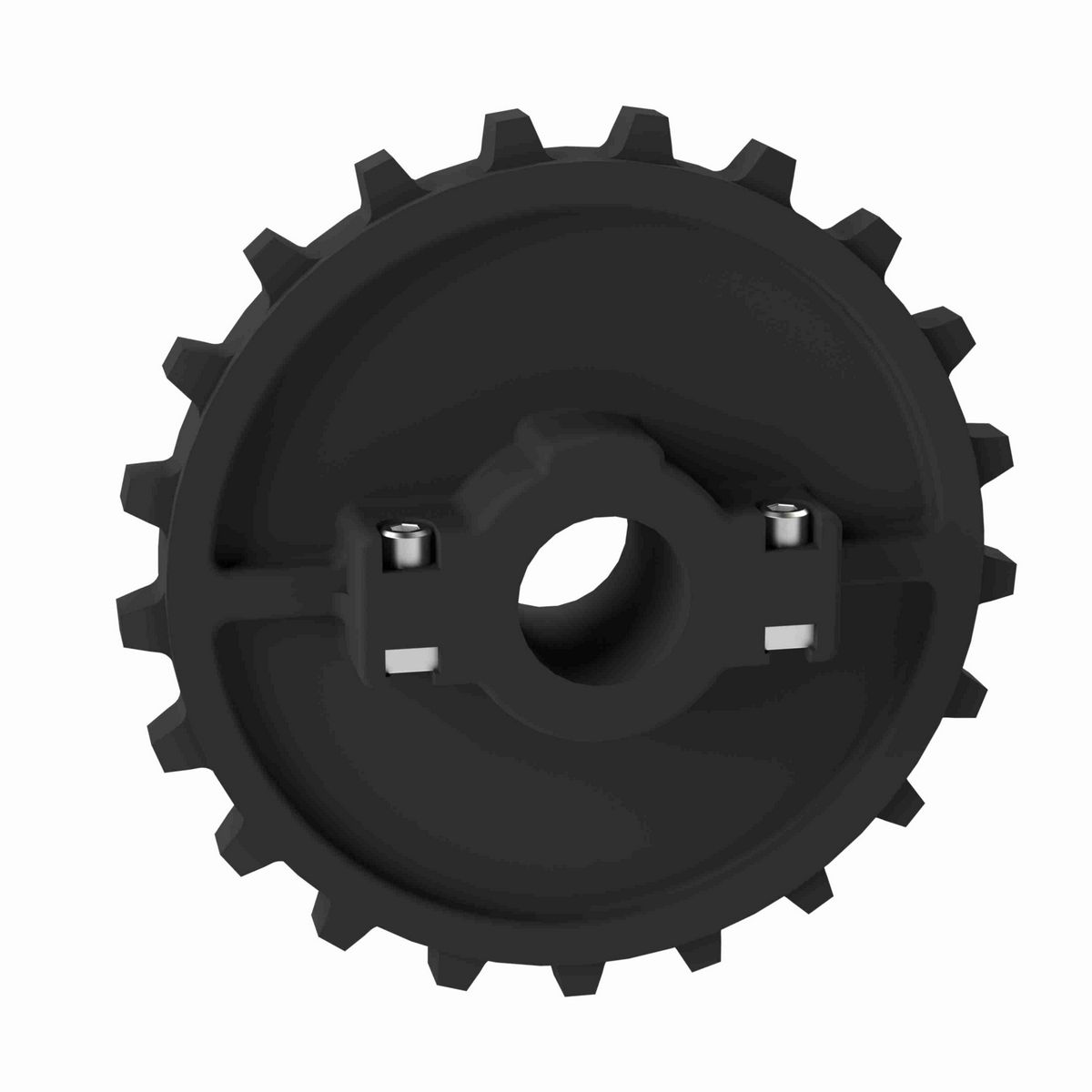 Rexnord 7700 Series Split Molded Nylon Sprocket with 21 Teeth and 1-1/4in Round Idler Bore - 614-63-12