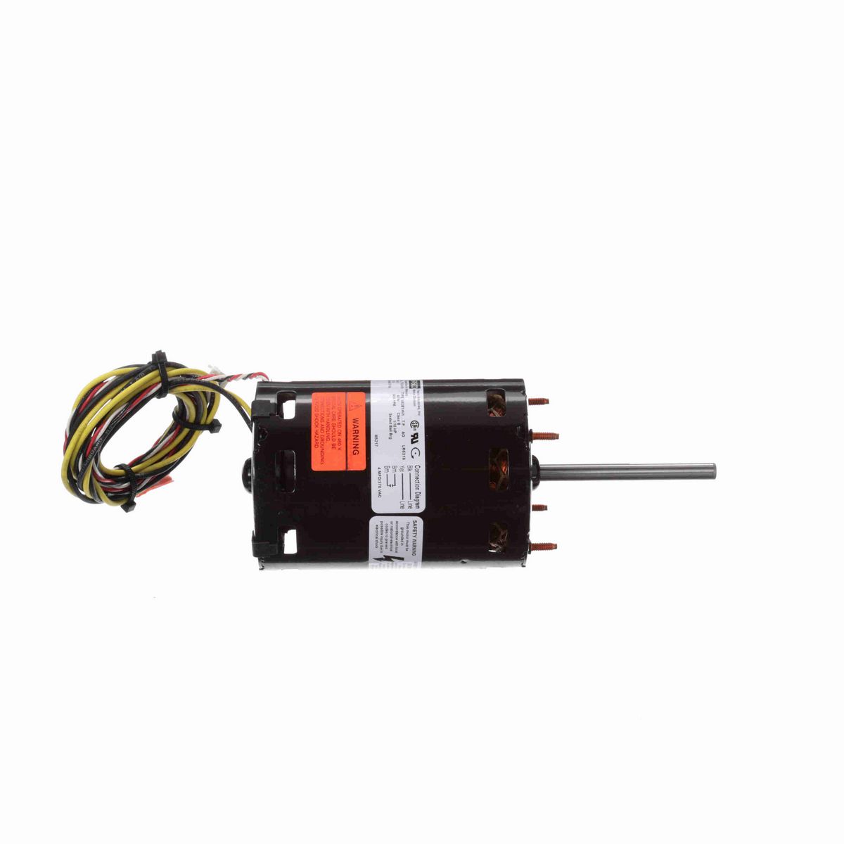 FASCO Draft Inducer Motor, 1/16 HP, 1 Ph, 60 Hz, 460 V, 3450 RPM, 1 Speed, 3.3" Diameter, OAO - D1184